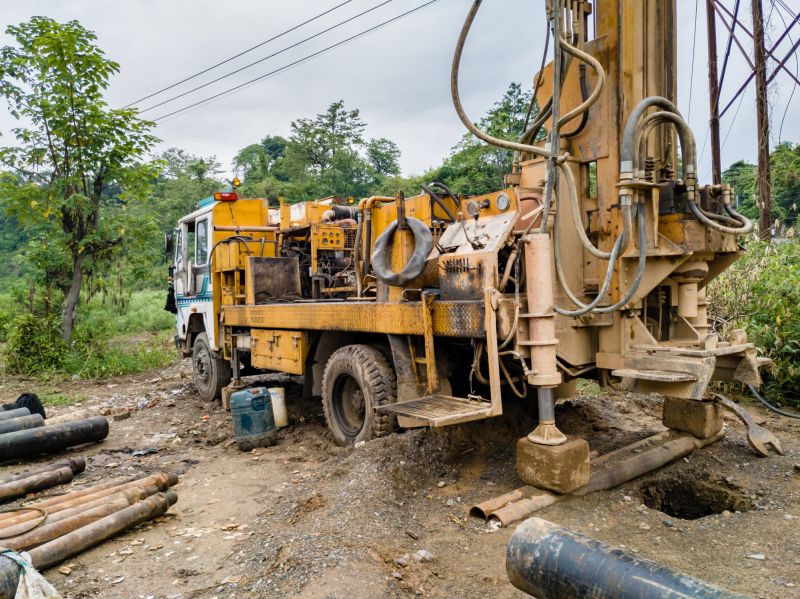 Drilling Equipment in Use